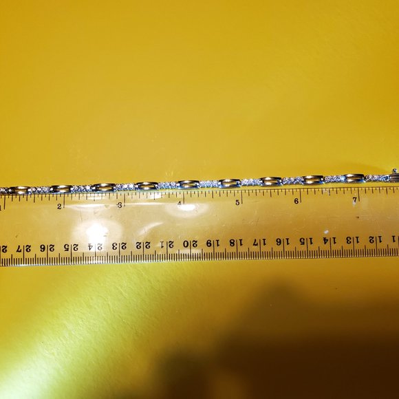 BRAND  NEW  DIAMOND  TENNIS  BRACELET  14K  WHITE  GOLD - Picture 8 of 8